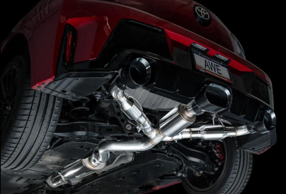 AWE Tuning Touring Edition Exhaust | Diamond Black Tips Toyota GR Corolla Core 2023-2025