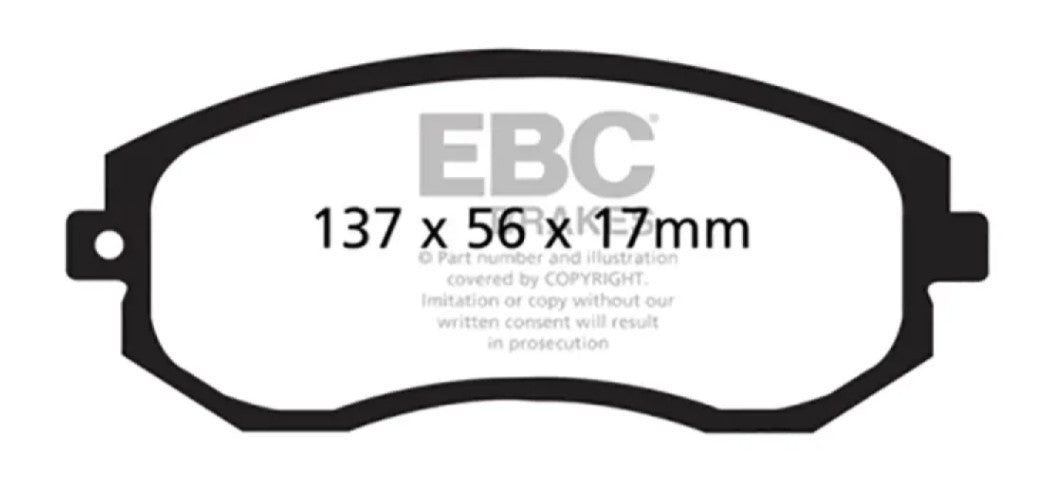 EBC Brakes Bluestuff NDX Full Race Rear Brake Pads Subaru BRZ | Scion FRS | Toyota 86 2.0L 2012+