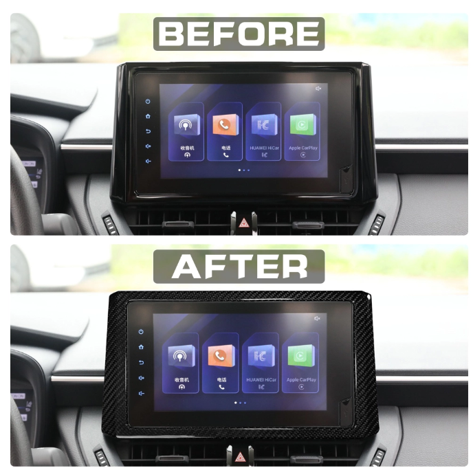 CraftC Performance Corolla Hatchback 2023+/GR Corolla Carbon Fiber Monitor Trim