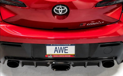 AWE Tuning Track Edition Exhaust | Diamond Black Tips Toyota GR Corolla 2023-2025