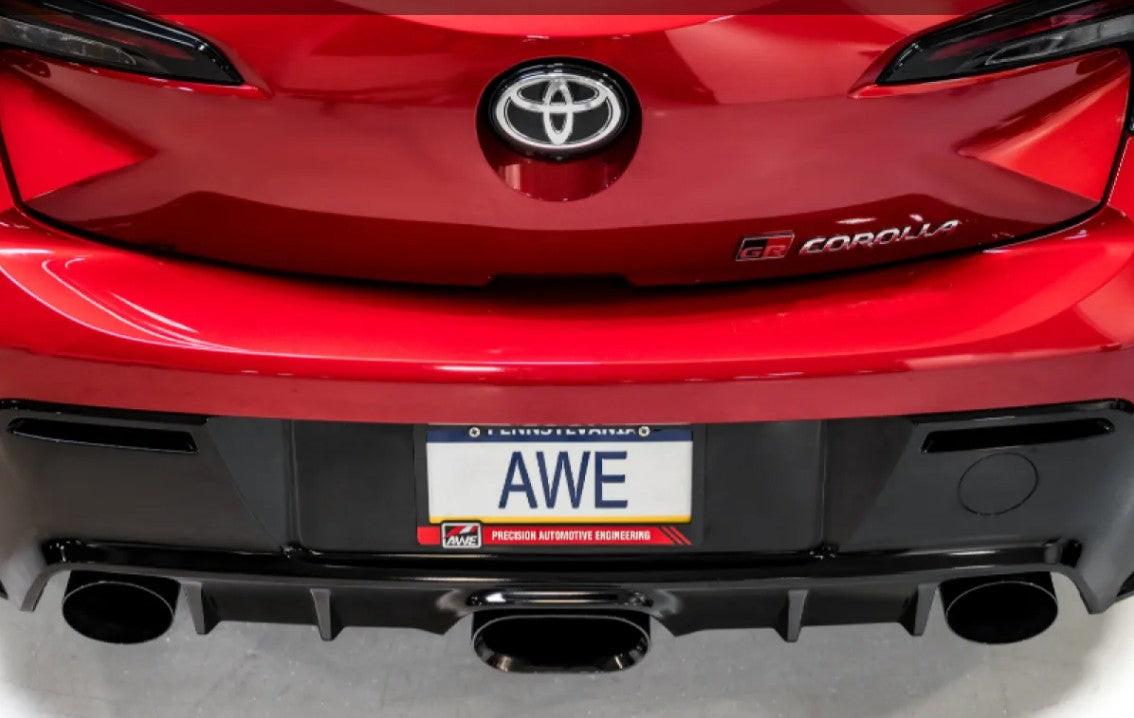AWE Tuning Touring Edition Exhaust | Diamond Black Tips Toyota GR Corolla Core 2023-2025