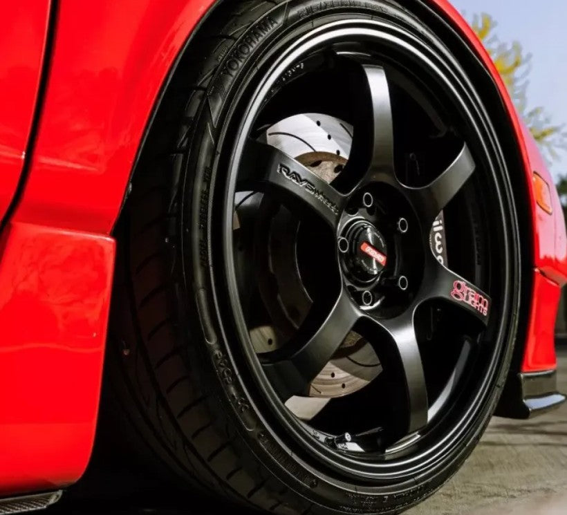 GramLights 57DR Wheel Set of 4 Subaru BRZ | Toyota GT-86 | Scion FR-S 18x9.5 5x100 38mm Semigloss Black