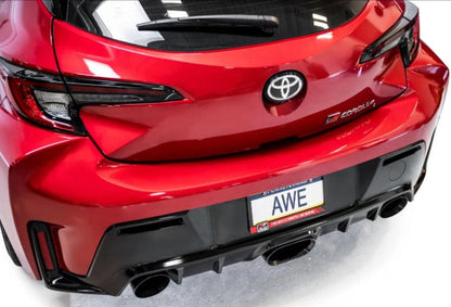 AWE Tuning Track Edition Exhaust | Diamond Black Tips Toyota GR Corolla 2023-2025
