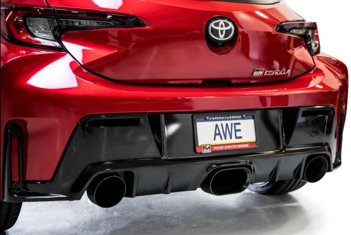 AWE Tuning Track Edition Exhaust | Diamond Black Tips Toyota GR Corolla 2023-2025