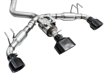 AWE Tuning Track Edition Exhaust | Diamond Black Tips Toyota GR Corolla 2023-2025