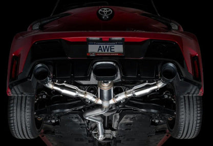 AWE Tuning Track Edition Exhaust | Diamond Black Tips Toyota GR Corolla 2023-2025