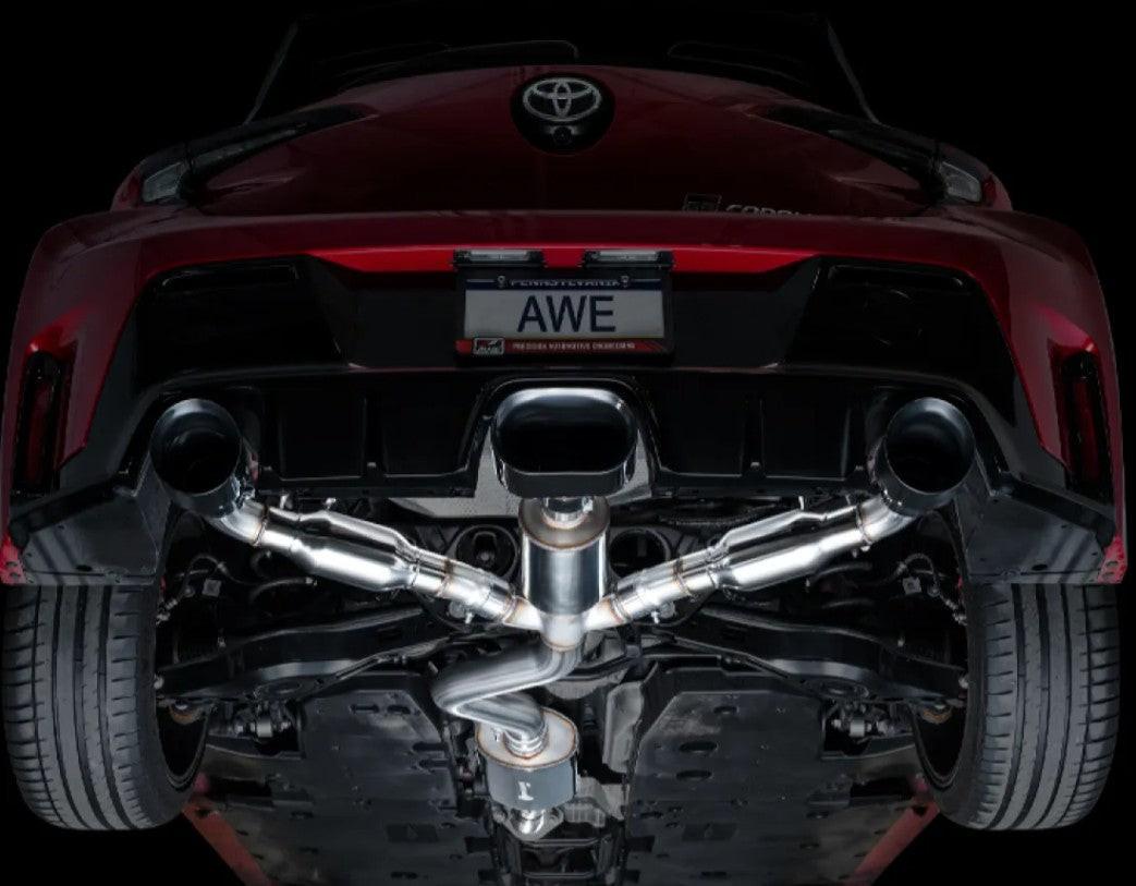 AWE Tuning Touring Edition Exhaust | Diamond Black Tips Toyota GR Corolla Core 2023-2025