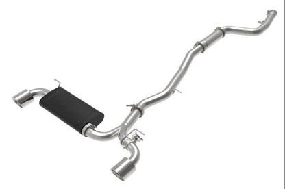 Takeda 3' to 2-1/2" 304 Stainless Steel Catback Exhaust System with Polished Tips Toyota GR Supra A90 L6-3.0L t 2020-2024