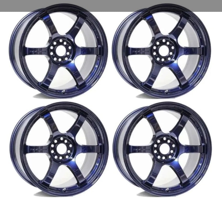 GramLights Subaru WRX | BRZ | FRS | GT86 | GR86 2002+ 57DR Wheel Set of 4 18x9.5 5x100 38mm Eternal Blue Pearl