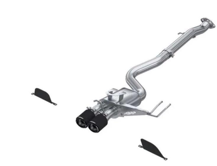 MBRP T304 SS 3in Cat-Back Dual Center Rear w/ Carbon Fiber Tips Toyota Corolla GR 1.6L 2023+