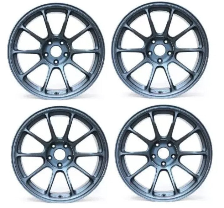 Volk Racing ZE40 Wheel Set of 4 BRZ | FRS | GR86 18x8.5 5x100 45mm Matte Blue Gunmetal