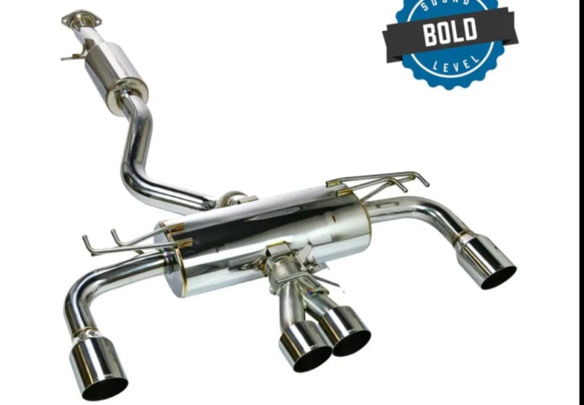 Remark Catback Exhaust w/ Elite Spec Quad Tip Stainless Steel Toyota GR Corolla GZEA14 2023+