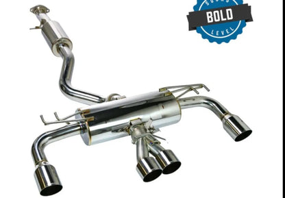 Remark Catback Exhaust w/ Elite Spec Quad Tip Stainless Steel Toyota GR Corolla GZEA14 2023+