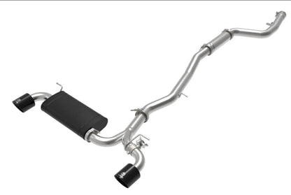 Takeda 3' to 2-1/2" 304 Stainless Steel Catback Exhaust System with Black Tips Toyota GR Supra A90 L6-3.0L t 2020-2024