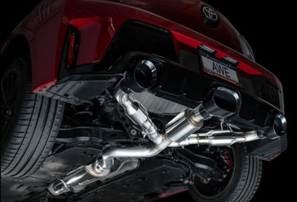 AWE Tuning Touring Edition Exhaust | Diamond Black Tips Toyota GR Corolla Core 2023-2025