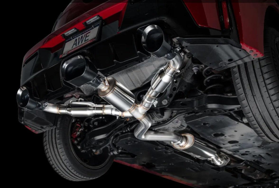 AWE Tuning Touring Edition Exhaust | Diamond Black Tips Toyota GR Corolla Core 2023-2025