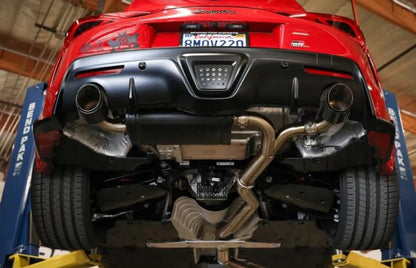 Takeda 3' to 2-1/2" 304 Stainless Steel Catback Exhaust System with Black Tips Toyota GR Supra A90 L6-3.0L t 2020-2024