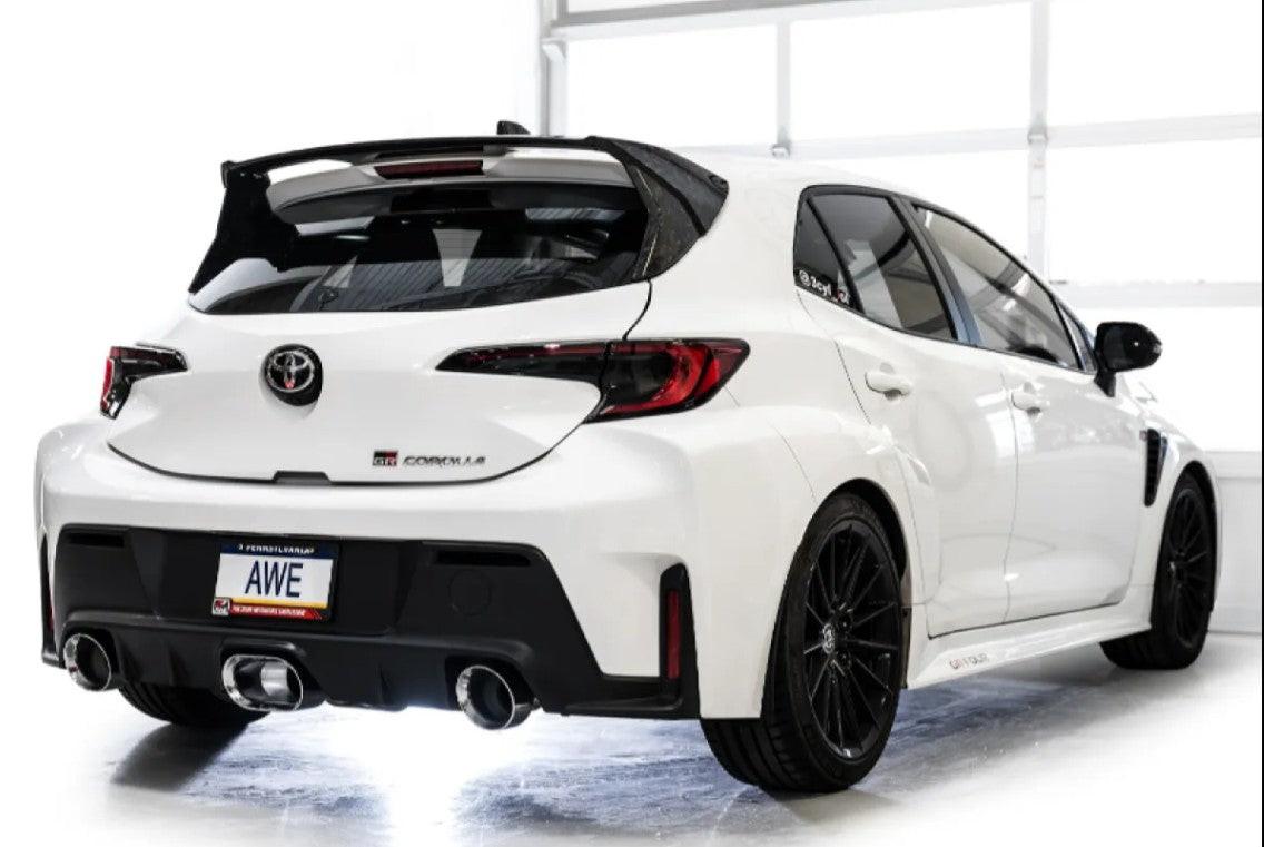 AWE Tuning Track Edition Exhaust | Chrome Silver Tips Toyota GR Corolla 2023-2025
