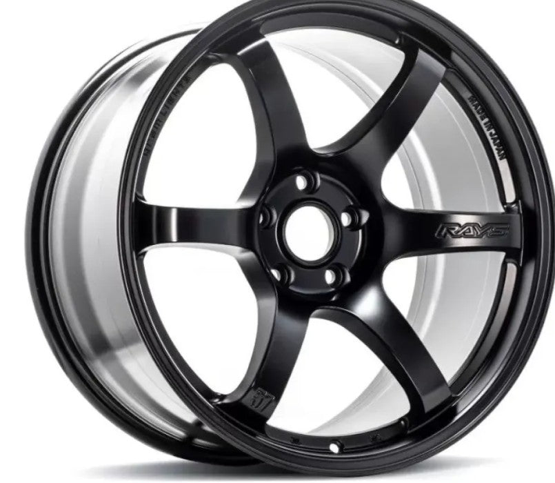 GramLights 57DR Wheel Set of 4 Subaru BRZ | Toyota GT-86 | Scion FR-S 18x9.5 5x100 38mm Semigloss Black