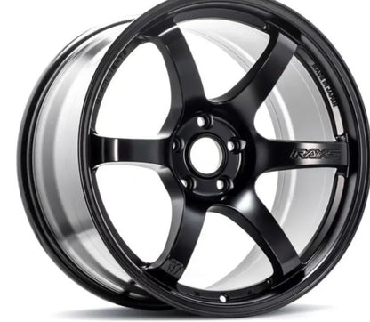 GramLights 57DR Wheel Set of 4 Subaru BRZ | Toyota GT-86 | Scion FR-S 18x9.5 5x100 38mm Semigloss Black