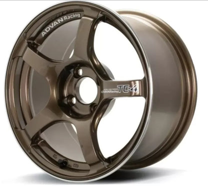 Advan Subaru WRX | BRZ | FRS | GT86 | GR86 2002+ TC-4 Wheel Set of 4 18x9.5 5x100 45mm Umber Bronze Metallic & Ring