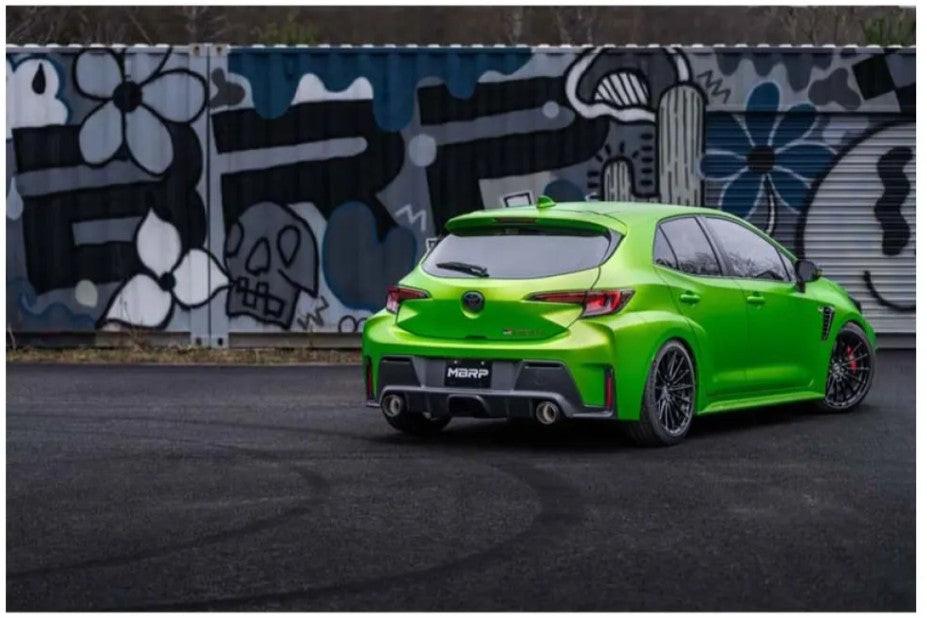 MBRP T304 SS 3in Cat-Back Dual Split Rear w/ Carbon Fiber Tips Toyota Corolla GR 1.6L 2023+