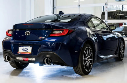 AWE Tuning Track Edition Exhaust | 3" Diameter | 5" Dual Chrome Silver Tips Subaru BRZ|Toyota 86|GR86|Scion FR-S 2013-2015