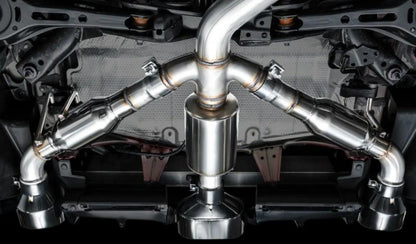 AWE Tuning Track Edition Exhaust | Diamond Black Tips Toyota GR Corolla 2023-2025