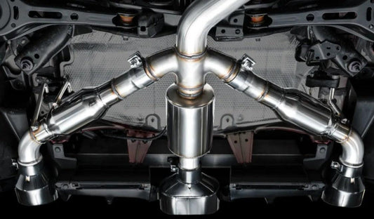 AWE Tuning Track Edition Exhaust | Diamond Black Tips Toyota GR Corolla 2023-2025