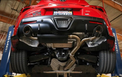 Takeda 3' to 2-1/2" 304 Stainless Steel Catback Exhaust System with Polished Tips Toyota GR Supra A90 L6-3.0L t 2020-2024