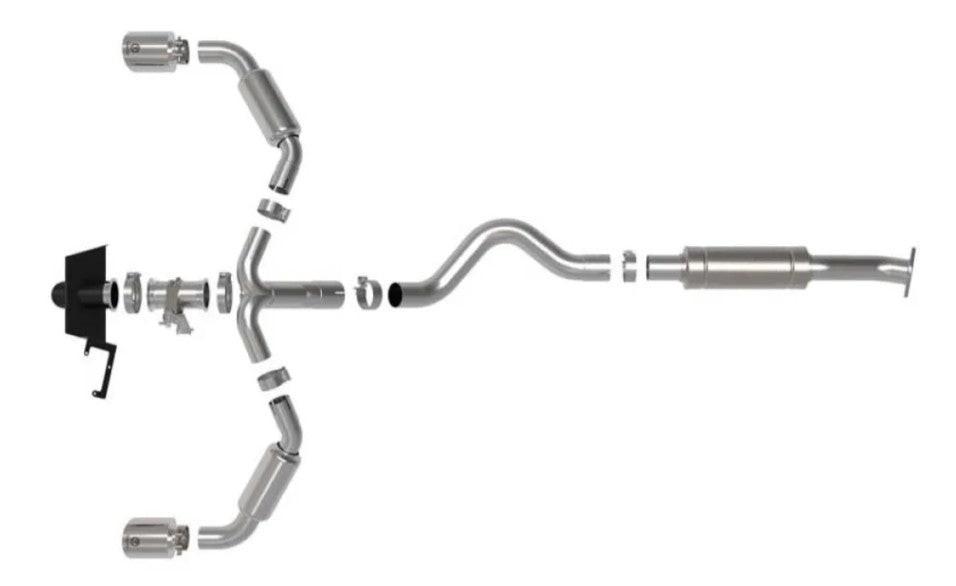 aFe POWER Gemini XV Stainless Steel Catback Exhaust System for 2023-2024 Toyota GR Corolla L3 1.6L