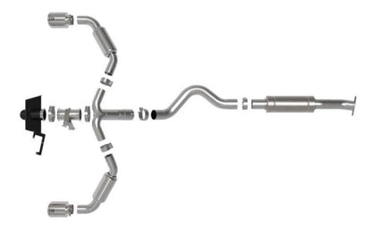 aFe POWER Gemini XV Stainless Steel Catback Exhaust System for 2023-2024 Toyota GR Corolla L3 1.6L