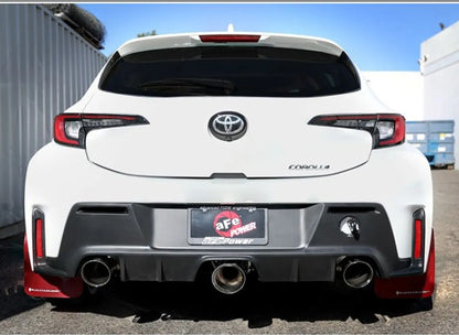 aFe Gemini XV 3"-2-1/2" 304 Stainless Steel Catback Exhaust System w/ Polished Tips Toyota GR Corolla L3 1.6L 2023-2024