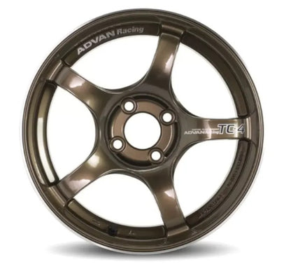 Advan Subaru WRX | BRZ | FRS | GT86 | GR86 2002+ TC-4 Wheel Set of 4 18x9.5 5x100 45mm Umber Bronze Metallic & Ring