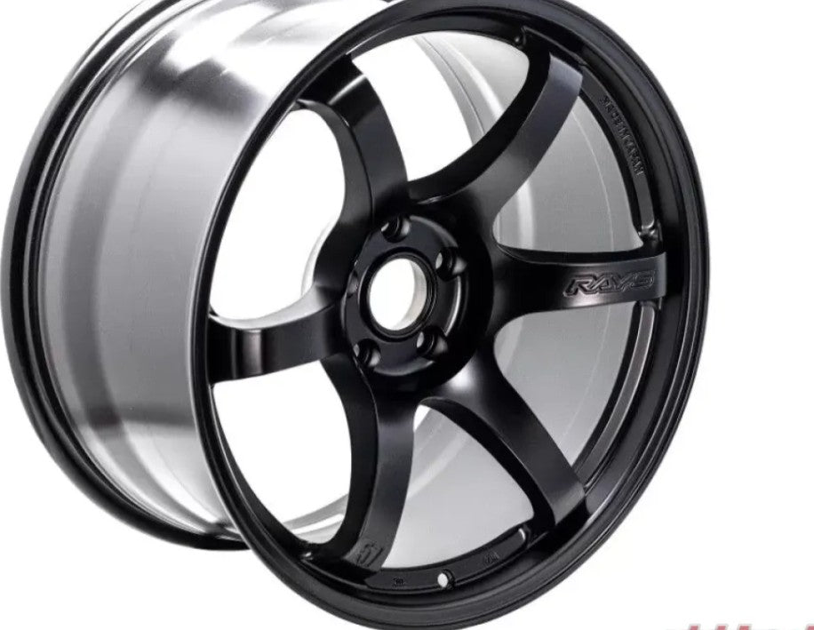 GramLights 57DR Wheel Set of 4 Subaru BRZ | Toyota GT-86 | Scion FR-S 18x9.5 5x100 38mm Semigloss Black