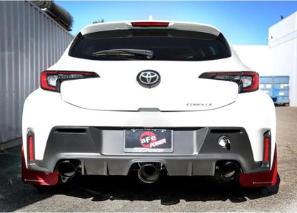 aFe Gemini XV 3"-2-1/2" 304 Stainless Steel Catback Exhaust System w/ Black Tips Toyota GR Corolla L3 1.6L 2023-2024