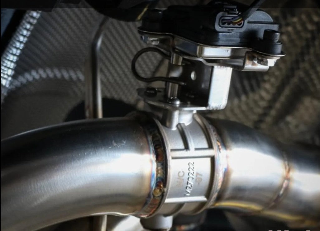 Takeda 3' to 2-1/2" 304 Stainless Steel Catback Exhaust System with Blue Flame Tips Toyota GR Supra A90 L6-3.0L t 2020-2024