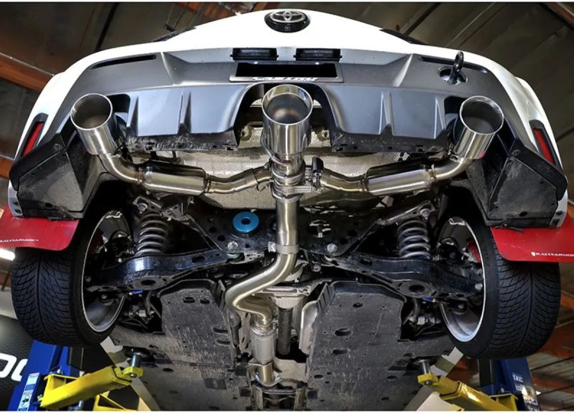aFe Gemini XV 3"-2-1/2" 304 Stainless Steel Catback Exhaust System w/ Polished Tips Toyota GR Corolla L3 1.6L 2023-2024