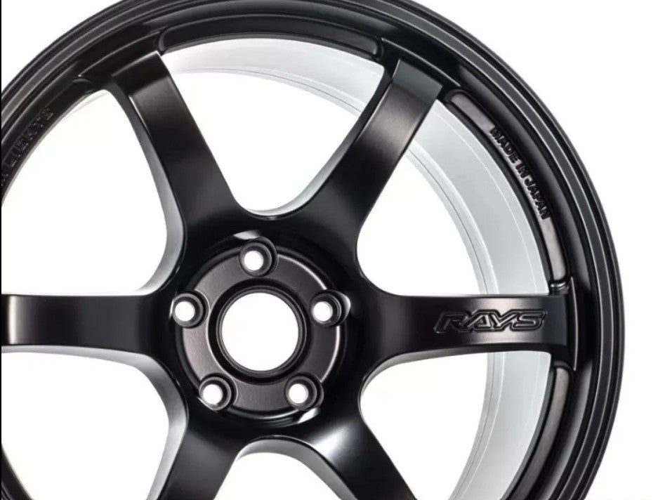 GramLights 57DR Wheel Set of 4 Subaru BRZ | Toyota GT-86 | Scion FR-S 18x9.5 5x100 38mm Semigloss Black