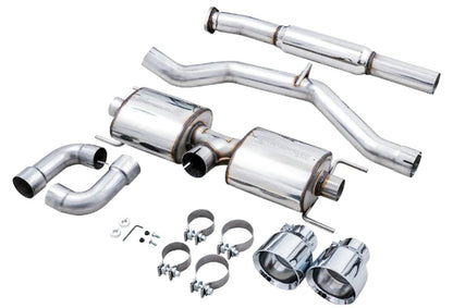 AWE Tuning Touring Edition Exhaust | 3" Diameter | 5" Dual Chrome Silver Tips Subaru BRZ|Toyota 86|GR86|Scion FR-S 2013-2020