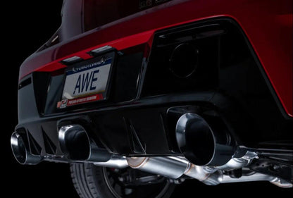 AWE Tuning Track Edition Exhaust | Diamond Black Tips Toyota GR Corolla 2023-2025