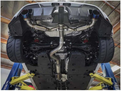 AFE Gemini XV Stainless Steel Catback Exhaust System w/Cut-Out Carbon Fiber Toyota GR Corolla 23-24 L3-1.6L (t)