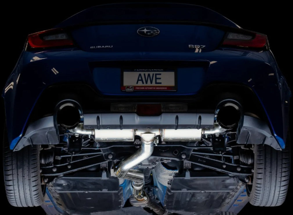 AWE Tuning Touring Edition Exhaust | 3" Diameter | 5" Dual Diamond Black Tips Subaru BRZ|Toyota 86|GR86|Scion FR-S 2013-2020