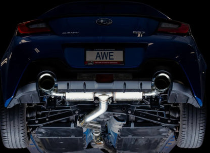 AWE Tuning Touring Edition Exhaust | 3" Diameter | 5" Dual Chrome Silver Tips Subaru BRZ|Toyota 86|GR86|Scion FR-S 2013-2020