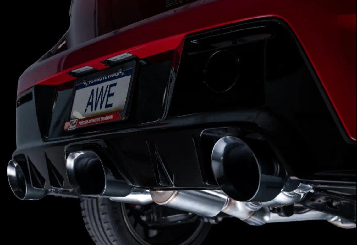 AWE Tuning Touring Edition Exhaust | Diamond Black Tips Toyota GR Corolla Core 2023-2025