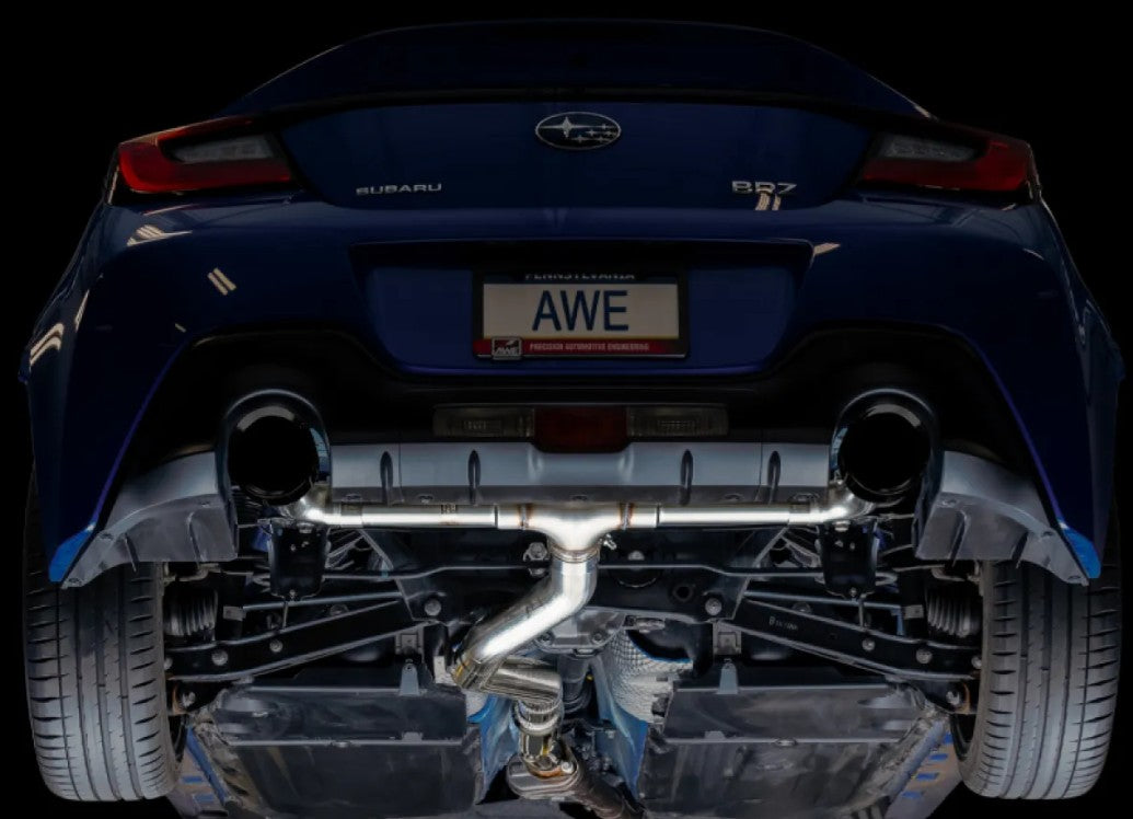 AWE Tuning Track Edition Exhaust | 3" Diameter | 5" Dual Diamond Black Tips Subaru BRZ|Toyota 86|GR86|Scion FR-S 2013-2015