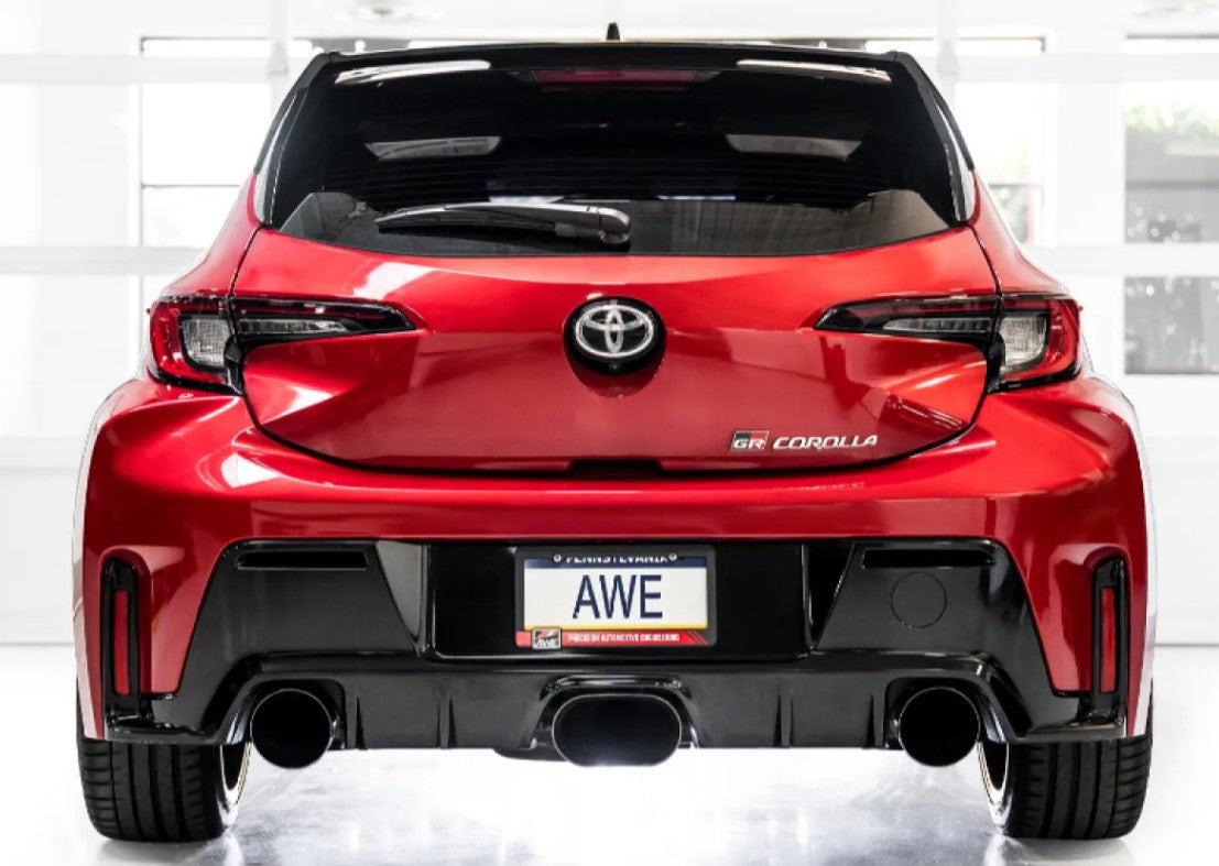 AWE Tuning Touring Edition Exhaust | Diamond Black Tips Toyota GR Corolla Core 2023-2025
