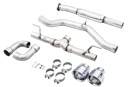 AWE Tuning Track Edition Exhaust | 3" Diameter | 5" Dual Chrome Silver Tips Subaru BRZ|Toyota 86|GR86|Scion FR-S 2013-2015