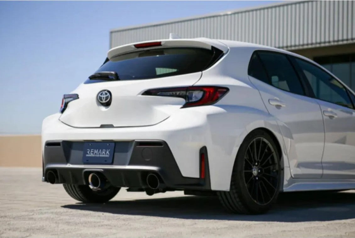 Remark Catback Exhaust w/ Elite Spec Burnt Ti Center Cover Toyota GR Corolla GZEA14 2023+