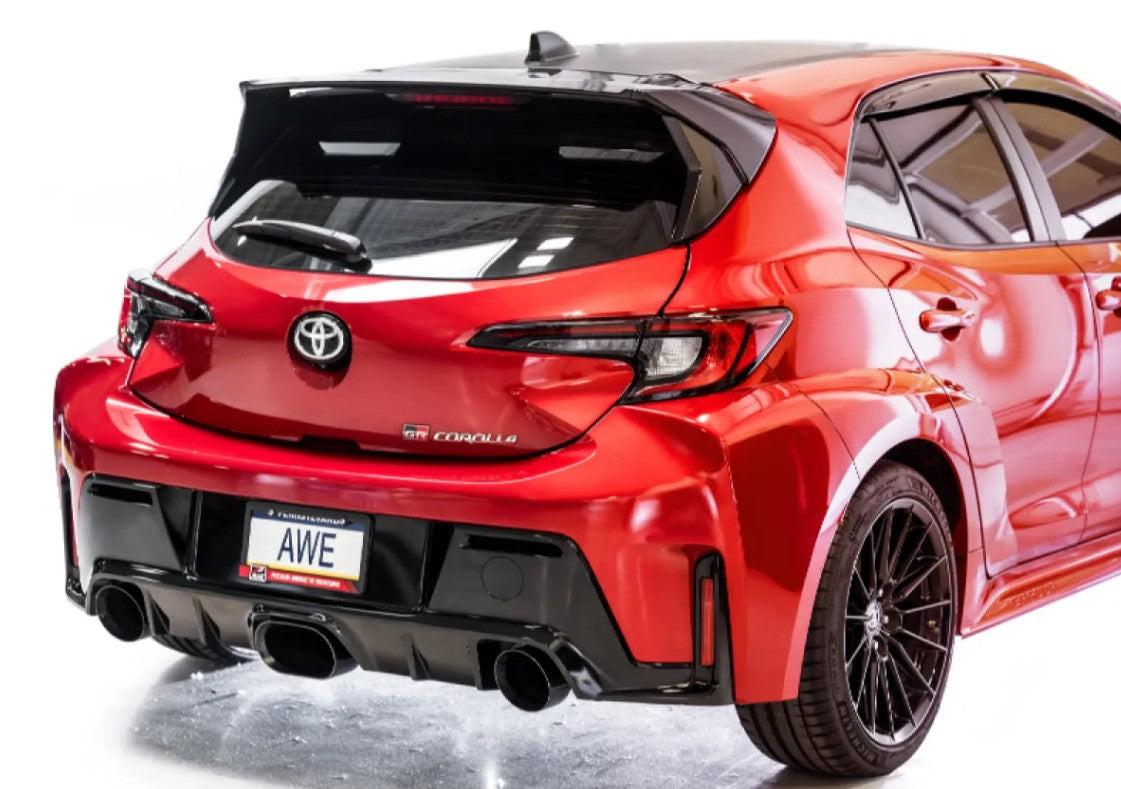 AWE Tuning Track Edition Exhaust | Diamond Black Tips Toyota GR Corolla 2023-2025